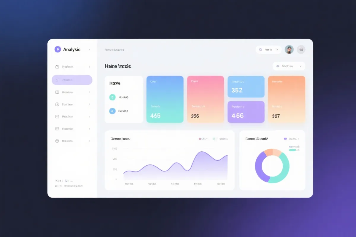 数据分析仪表盘示意图